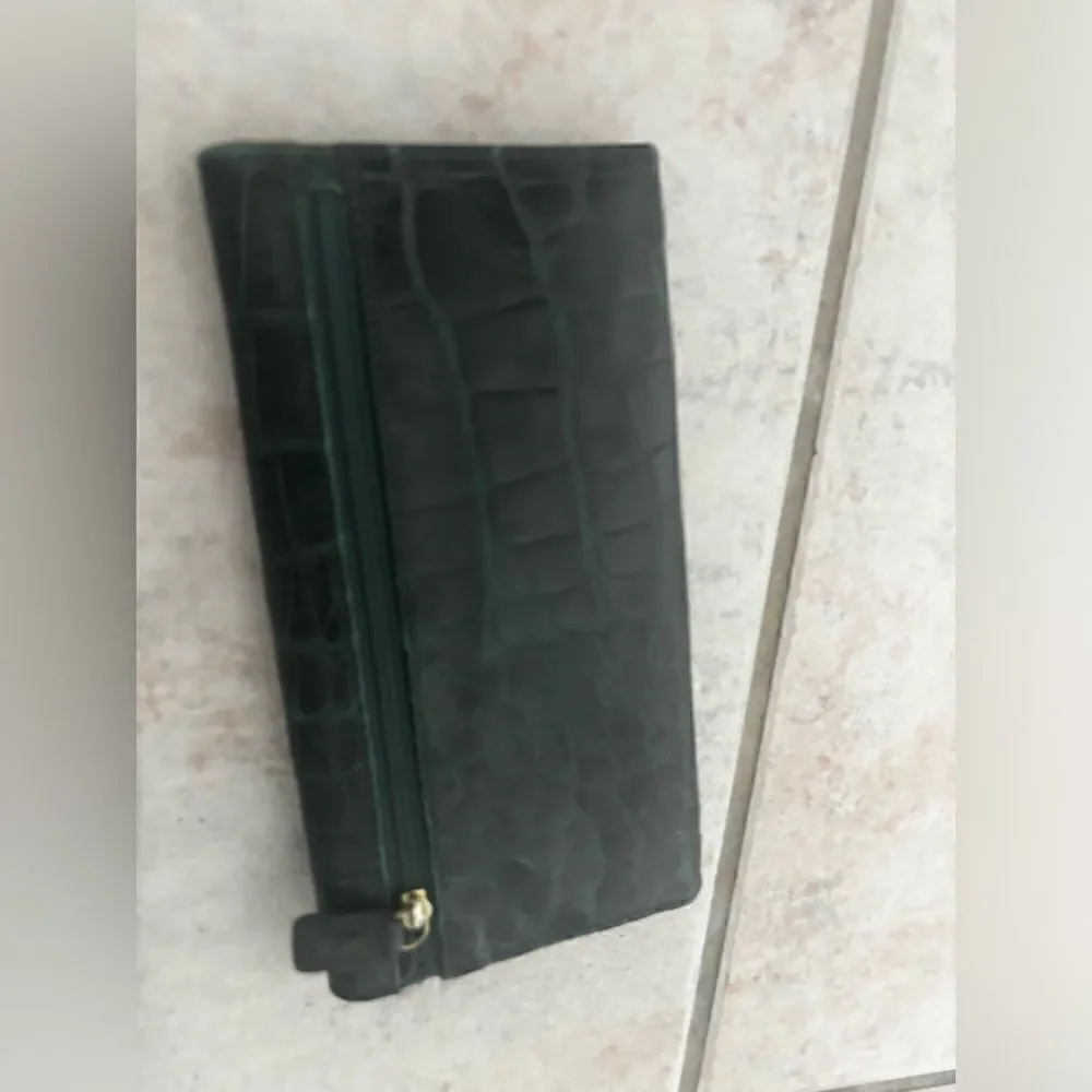 T anthony alligator pocket secretary Leather credit card Checkbook Wallet unisex